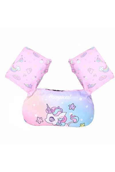 Choice سترة نجاة للأطفال بتصميم يونيكورن، عوامة سباحة، سوار للذراع، عوامة إسع...