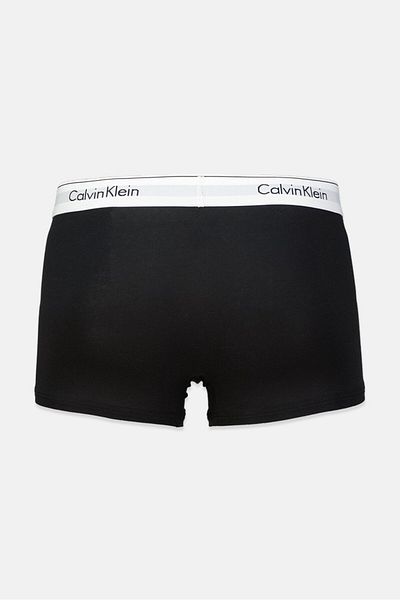 Calvin Klein Men 2 Pieces Brand Logo Trunks, Black And White