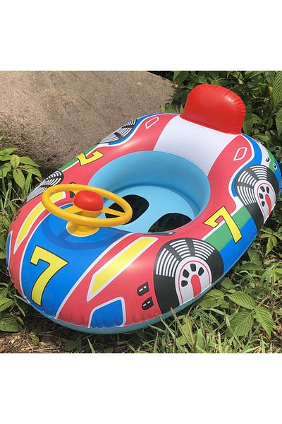 Choice Blue Baby Steering Wheel Car Boat Swimming Float Ring,baby Inflatable Pool Floatie ，bathtub Toys， P