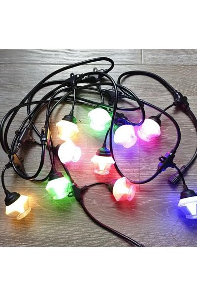 Naimeed Company Șir luminos decorativ, interconectabil, Naimeed D6090, 5 m, 10 becuri LED, lumină multicoloră