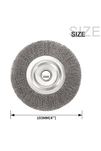 Choice1 فرشاة سلك فولاذية مقاس 100 × 16 مم 75/100/125/150 مم، فرشاة سلكية مست...