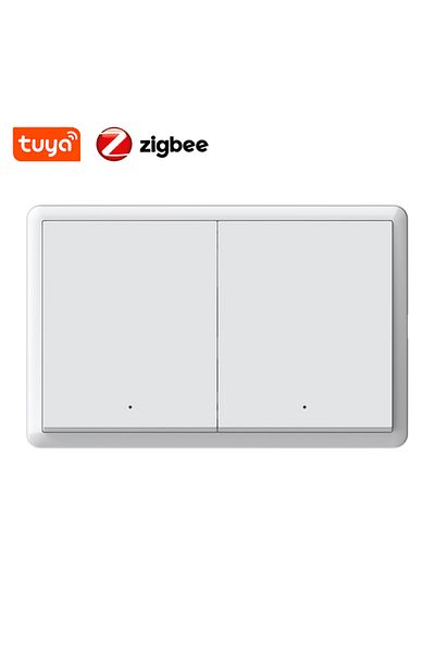 Choice 2 Gang Tuya Zigbee Smart Wall Light Switch No Neutral Wire No Capacitor Required 1 2 3 4 Gang Voice