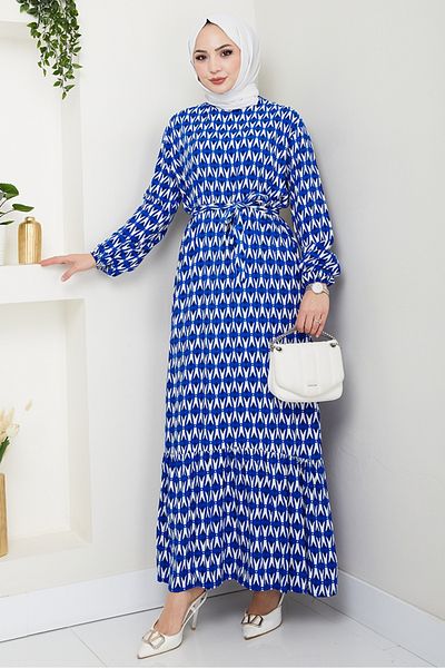 Bestenur Φόρεμα Arsels Woven Viscose 1474 - Indigo