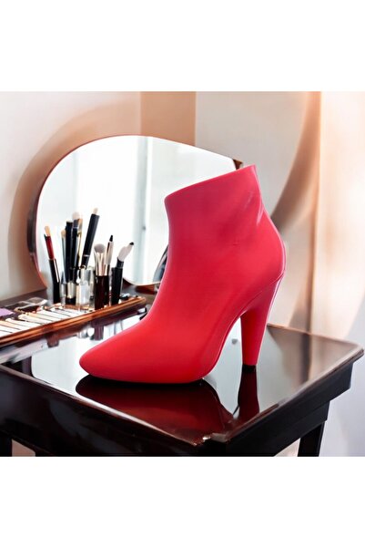 shop Dekoratif Kırmızı Topuklu Ayakkabı Şeklinde Vazo & Makyaj Organizeri