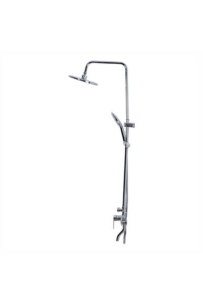 Naimeed Company Coloană de duș, cu pulverizator fix și mobil, Naimeed D6152, 3 funcții, oțel inoxidabil, argintiu