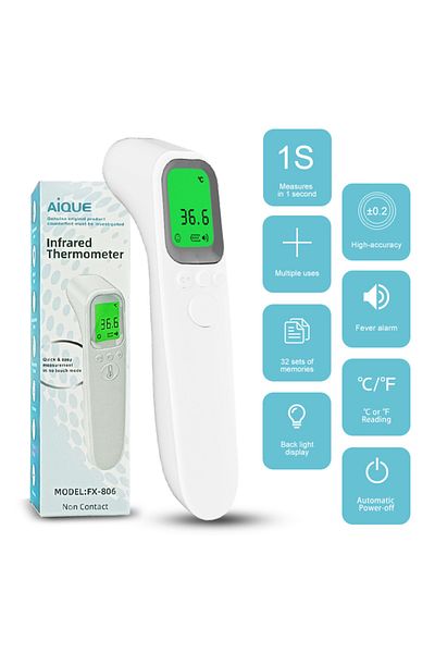 Justlang Hl-e32 Aique Baby Digital Infrared Forehead Thermometer Fever Contactless Clinical Electronic Medica