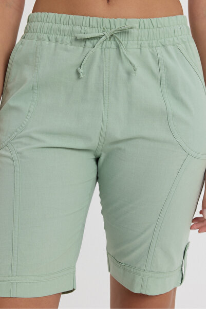 Heaven Ephesus Γυναικείο λινό σορτς (HT MID)- 2050