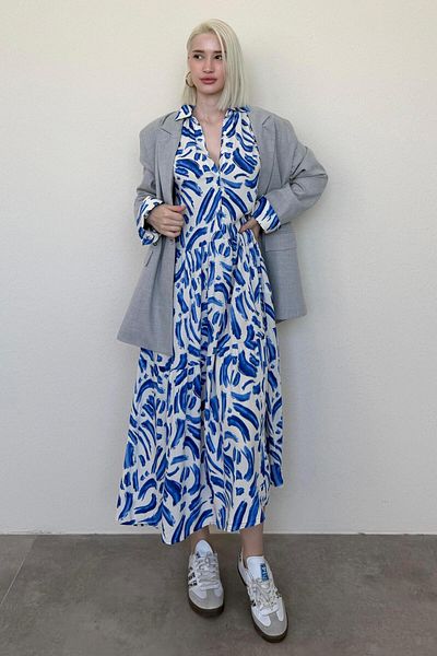 Madmext Dress - Blue - Standard