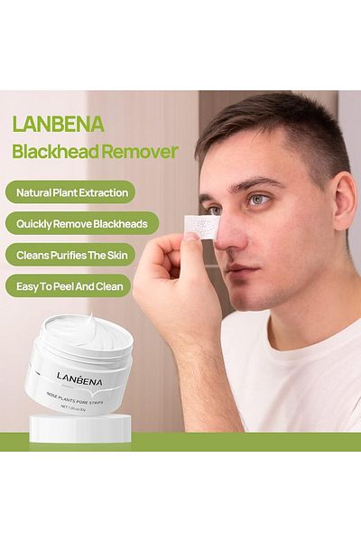 LANBENA Blackhead Remover Peel Off Mask for Nose & Face – Deep Cleansing Pore Care