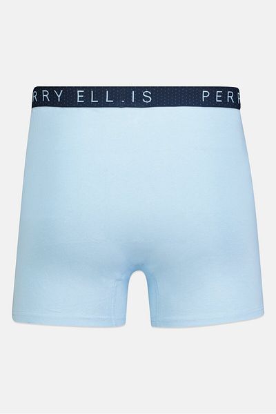 Perry Ellis Men 3 Pack Brand Logo Boxer Briefs, Multicolor