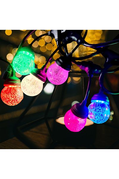 Naimeed Company Șir luminos decorativ, interconectabil, Naimeed D6102, 5 m, 10 becuri LED, lumină multicoloră