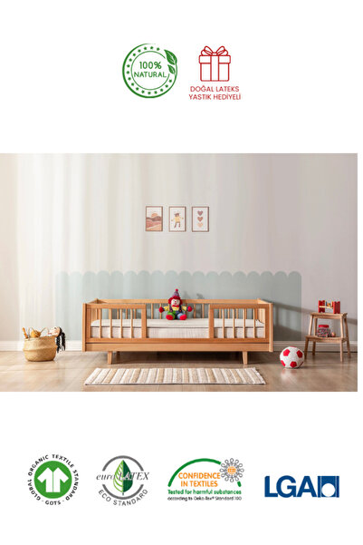 İNNOVA BEDDİNG Lateks Minno Doğal Bebek Yatağı