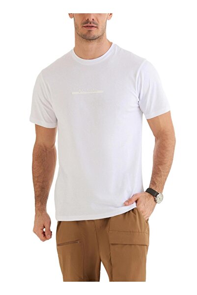 Columbia تي شيرت رجالي بأكمام قصيرة من Csc M Bar Splıt Graphic Ss CS0121_100