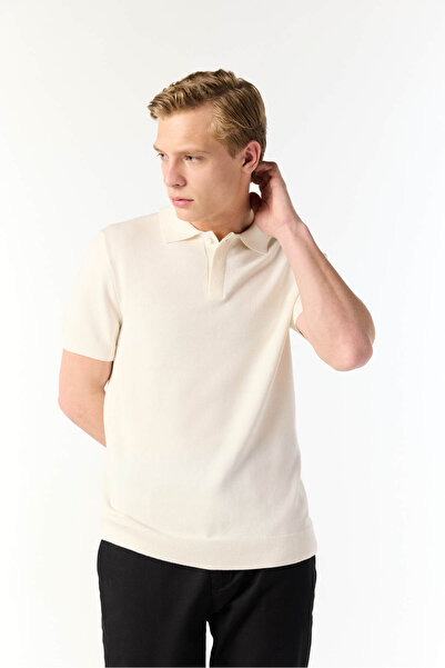 Mudo سترة بولو بياقة تريكو وأكمام قصيرة