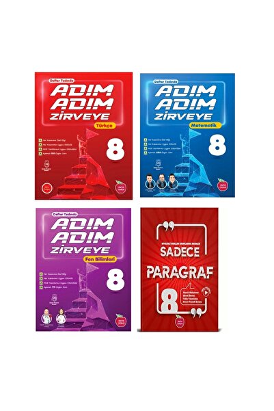Newton Yayınları NEWTON YAYINLARI 8.SINIF ADIM ADIM ZİRVEYE TÜRKÇE+MATEMATİK+...
