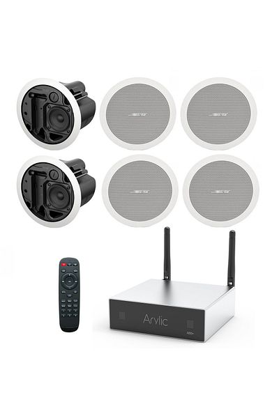 Bose System of 6 Bose FS2C Multiroom ceiling speakers, internet radio, wi-fi, bluetooth