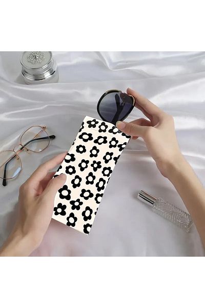 TATA CRAFT Retro Flowers Eyeglasses Case Fashion Cosmetic Arrangement Cloth Bag