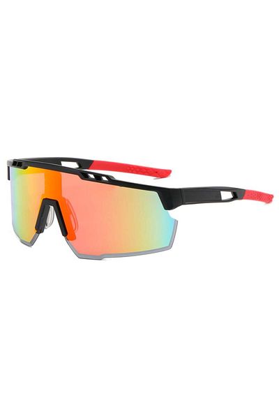 SKYDDAR INNOVATION Cycling and Outdoor Sports Glasses, with PC Frame and Lenses, Unisex - Black Orange