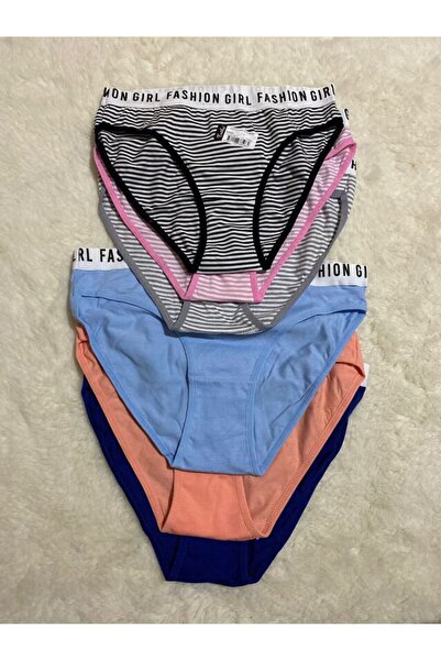 İltena Women's Slip Panties 6 Pack Multi-Color