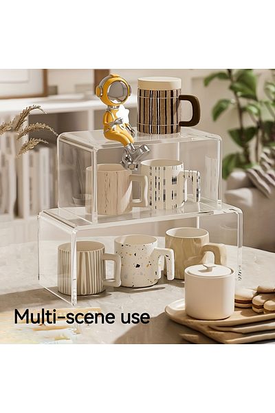 Pleksi Marketi Plexi Mini Riser Stand - Desktop Organizer - Βάση παρουσίασης προϊόντος -20x10// 10x10 cm Riser