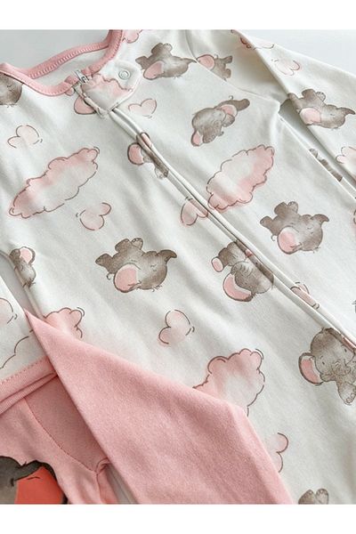 ENİA BABY Baby Zippered Elephant Cloudy Sleeping Bag
