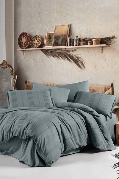 Clasy Ranforce 100% Cotton Boutique Duvet Cover Set Double Arakis