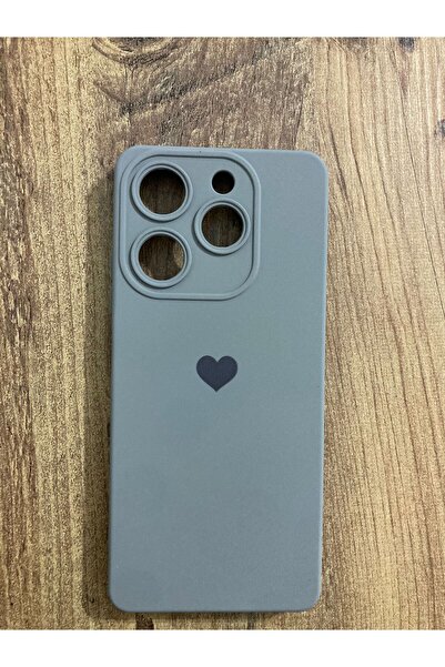Newon Tecno Spark 20 Pro Heart Printed Inside Velvet Silicone Phone Case Cover