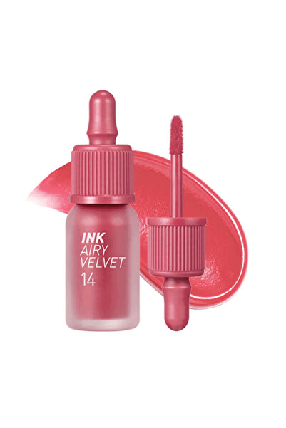 Beauty Glazed Ruj lichid mat, Peripera, Ink Airy Velvet AD, 4g #14 Rosy