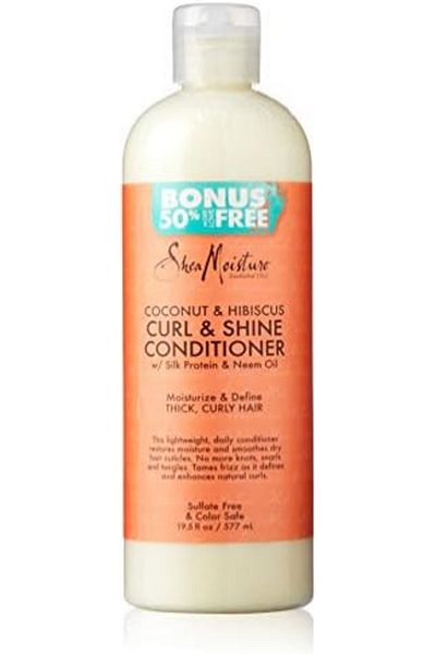 Shea Moisture Coconut & Hibiscus Curl & Shine Conditioner, 19.5 Pound