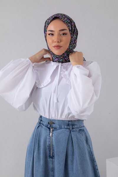Silk Home Μαλακό κασκόλ 73030-31 Μοτίβο γαρύφαλλου