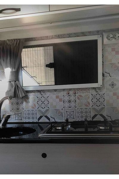 Bigaimaj 60cm x 100cm Πάγκος Κουζίνας Φύλλο Επικάλυψης - Πέτρινο Μοτίβο και Αυτοκόλλητο