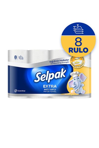 Selpak ®   Extra Oil Absorbing Towel 8 Pcs
