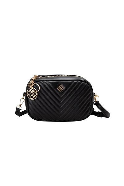 BATA Quilted Sling Bag Black