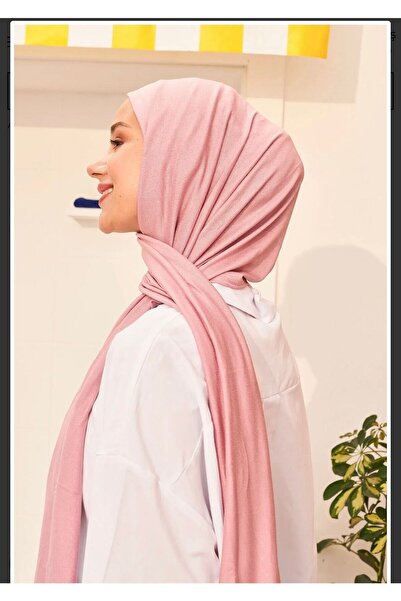 Modakaşmir Combed Cotton Shawl Vintage Rose Color