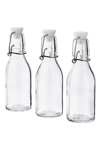 IKEA Korken 3'lü Cam Su Şişesi 150 ml 80476334