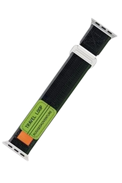 NewFace ساعة أبل 38 ملم سوار أليس القماشي - Zrnet أخضر-رمادي