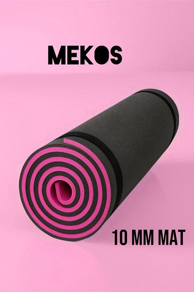 MEKOS 10 mm Pilates Mat & Yoga Mat Double Sided