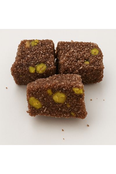 LoKSaN Turkish Delight with Cocoa and Pistachios in Coconut Coating 300Gr (Peanut Dream)