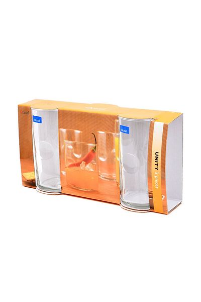 Ocean 3-piece clear glass cup set