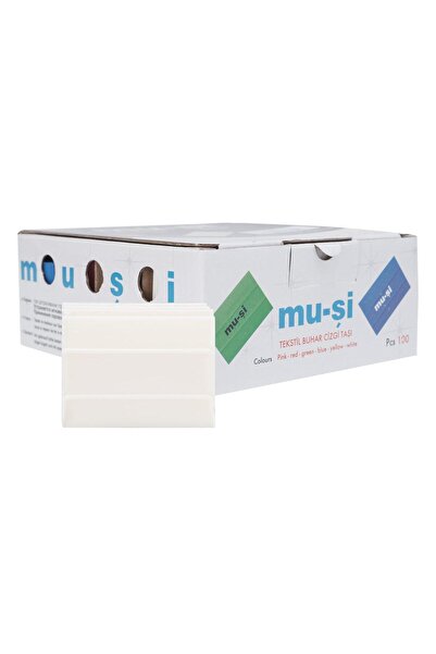 FDM | Muşi | Beyaz Renkli Çizgi Taşı | 100 Adet