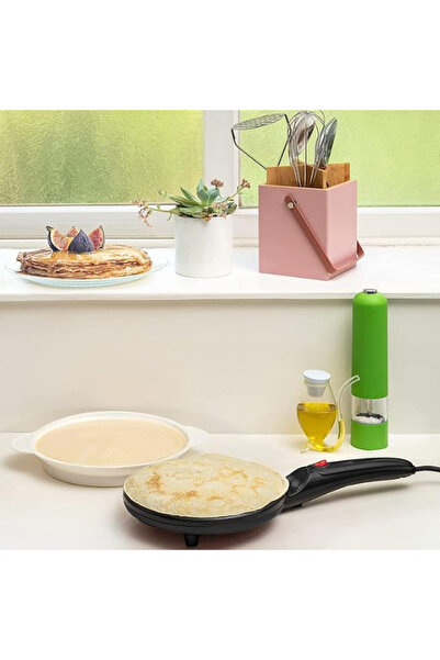 MACON Automatic Temperature Control Crepe Maker – Non-Stick Pan for Quick Breakfast