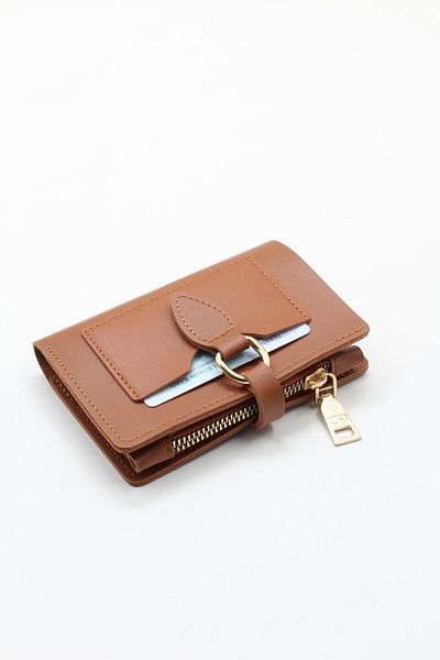 Womancraft Women Wallet Taba Ladies Wallet Faux Leather Accessory