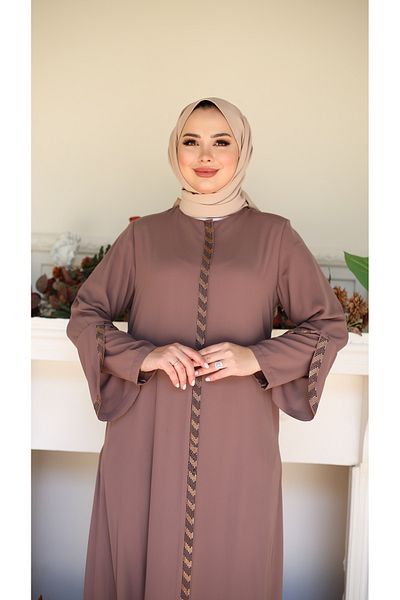 Moda İncir ЖЪЛТ КАМЪК АБАЯ