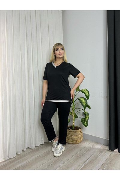 ViolettaXL ДАМСКИ АНТУРИЗЪМ С ПОЛОВИН ЯКА, ПОЛА И ЛАНТИ ВЪРХУ КРАКОЛАЧА, ПЛЮС РАЗМЕР
