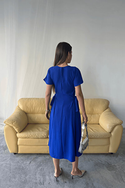 Paw Garage Γυναικείο καλοκαιρινό φόρεμα από ύφασμα Luna Belted Ayrobin