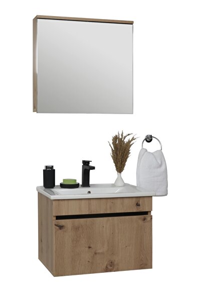 Sözcan Group Yıldız Banyo Dolabı Takımı Pera 55 Cm Üst Modül(55X61) Cm Alt Modül (55X48)