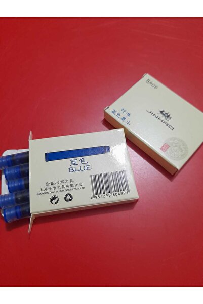jinhao Dolma Kalem Kartuşu Blue-mavi 5li Paket 619-65 Ve 80 Kodlu Kalemlerde Kullanılmaz