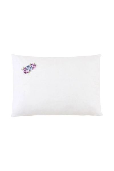 LC Waikiki Lcw Home White Embroidered Cotton Pillow Case 2-Pack 50X70 cm