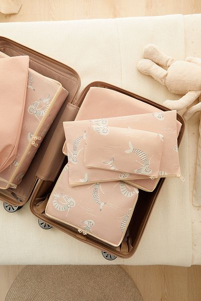 Ocean Home Textile 6-Piece Mermaid Baby Birth Hospital Outlet Bag Organizer Multi-Purpose Organizer