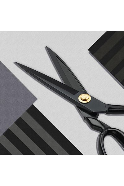 FDMSTAR 11 Inch (27.5CM) Black Handle Professional Stainless Steel Tailor Scissors